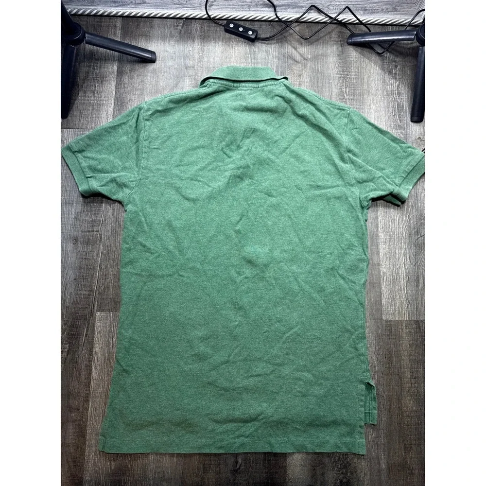 Polo Ralph Lauren Mens Green Heather Short Sleeve Cotton Polo Shirt Small S